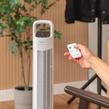 Турбовентилятор Cecotec EnergySilence 9090 Skyline, 76 см, білий, висота 30