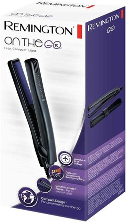 Випрямляч для волосся Remington On The Go S2880: компактний, 15 см, керамічне покриття, 200°C