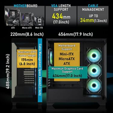 Корпус ПК BitFenix CETO Premium Edition Mid Tower (Чорний)