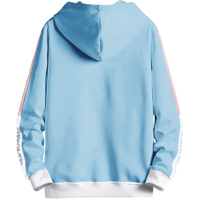 Чоловічий світшот з капюшоном Kenaijing, бавовна, блакитний, розмір L