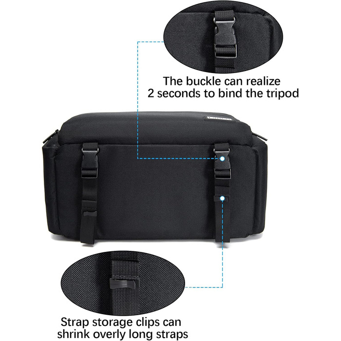 Сумка для камери CADeN, водонепроникна, для Canon, Nikon, Sony (чорна, XL)