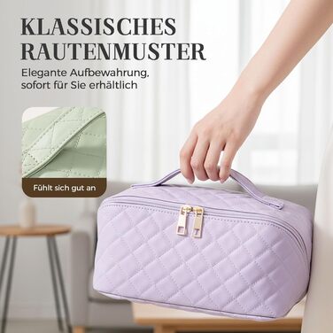 Водонепроникна степкова косметичка для подорожей, чорна, з подвійним замком, з PU-шкіри