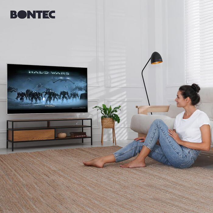 BONTEC Swivel & Tilt TV Wall Mount - Full Motion for 23-70 inch LCD LED Curved TVs & Monitors (up to 45kg, VESA 400x400mm)