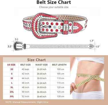 Жіночий та чоловічий шкіряний пряжка з стразами, ковбойський/ковгёрлський пояс з діамантами, пояс з заклепками для джинсів. Розміри: 106 см, 101-106 см
