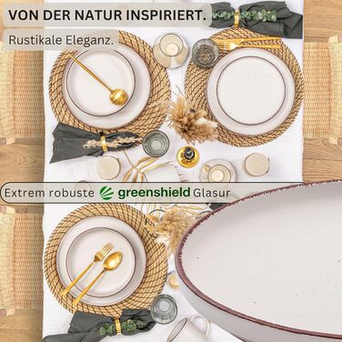 Набір тарілок/мисок Sänger Steingut 4 шт. (фіолетовий), 700 мл, для мюслі, десертів, мийок в посудомийній машині