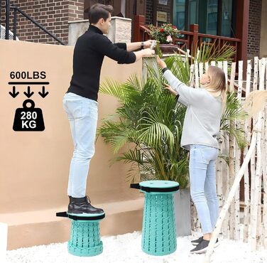 Складний стільчик Alevmoom для кемпінгу та відпочинку на природі: телескопічний, легкий, 600lbs, селадоновий