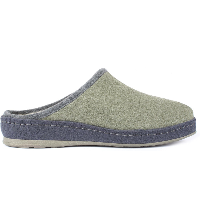 Домашні тапочки Schawos Lisa з ворсу для жінок, теплі, з підкладкою з шерсті, супінатор, неслизька підошва (37 EU, Зелений 10w)