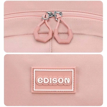 Багатовідсінковий шкільний рюкзак Edison, рожевий, 25 л