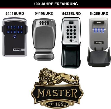 Master Lock Key Safe with Push Button, Wall Mountable, Outdoor - Secure Key Storage Box