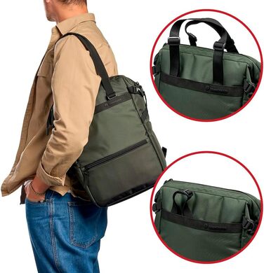 Рюкзак для фототехніки Manfrotto Street Slim: зручний, з відділенням для фотоапарата та ноутбука, зелений