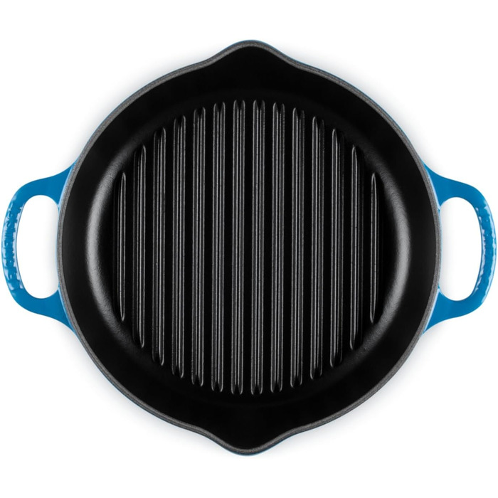 Чавунна гриль-сковорода Le Creuset Signature, квадратна, 26 см, для всіх типів плит, індукційна, 2,86 кг, колір Марсель