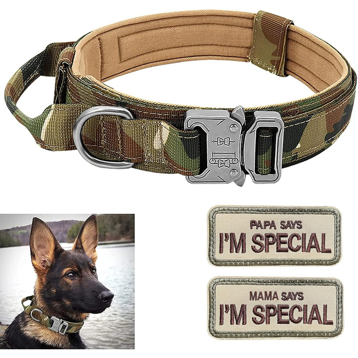 Нашийник для собак Eeyfarog, регульований з контролем, сірий, XL