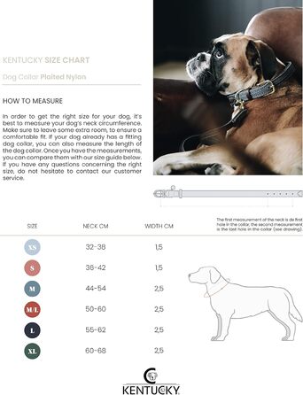 Нашийник для собак Kentucky Dogwear, плетений нейлон, оливковий, розмір S, 42 см