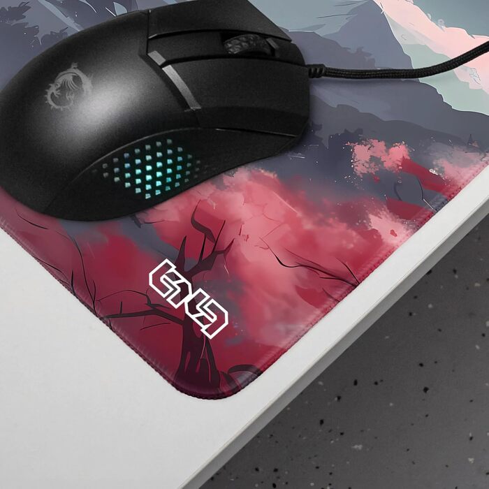 Tilt Premium килимок для миші Gaming XXL 1000x500x4mm | Нековзний килимок на стіл | Водостійкий мат для робочого столу (30 x 30 см, Japanese Forest)