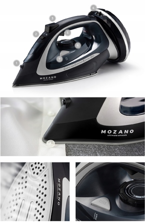 Бездротова праска Mozano Ultimate Smooth 2600 Вт з керамічною підошвою