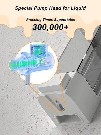 Диспенсер для рідкого мила настінний 500 мл без свердління, білий - для ванної кімнати, кухні, мила для рук, гелю для душу, шампуню