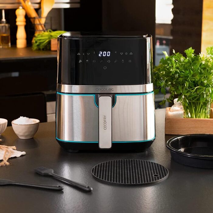 Фритюрниця Cecotec Cecofry Full Inox 5500 Pro 5.5 л, 1700 Вт, без масла, PerfectCook, з аксесуарами