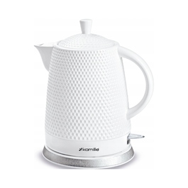 Електричний чайник Kamille KM1725, 1200 Вт, 1,5 л, білий