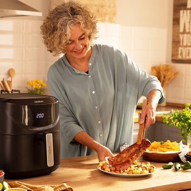 Cecotec Hot Air Fryer Cecofry Absolute 7600, 7.6 L, 2000 W, digital and compact, PerfectCook technology, adjustable temperature and time, touchpad, 8 modes
