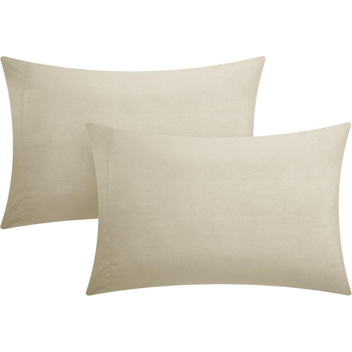 Чіхли для ліжка Chic Home Daya 3 шт. з рюшами та плісе, для двоспального ліжка, білі наволочки та декоративні подушки в комплекті, білий (King, Taupe)