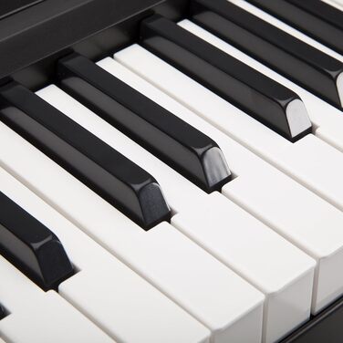 RockJam RJ761: 61-клавішна цифрова піаніно з дисплеєм, стійкою, бенчем, навушниками та педаллю сустейну. Навчальний комплект Simply Lessons