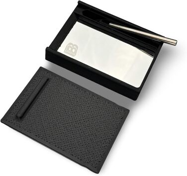 Ballerbox/Pocketbox including integrated mirror, tubes, and poker cards plus a snus dispenser (BallerBox Classic)