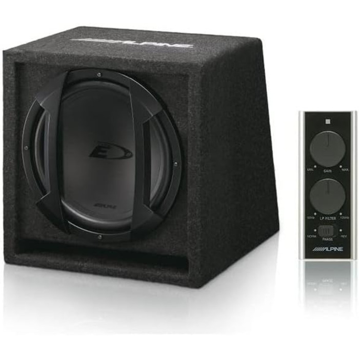 Автозвукова система Alpine SWE-815, чорна, сабвуфер, 8 дюймів