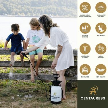 Portable Camping Shower Pump with Safety Valve (45 PSI), Portable Shower for Camping, Surf Rinse Set, Beach Shower Pump, Camping Showers, Camping Shower Set, Portable Outdoor Shower