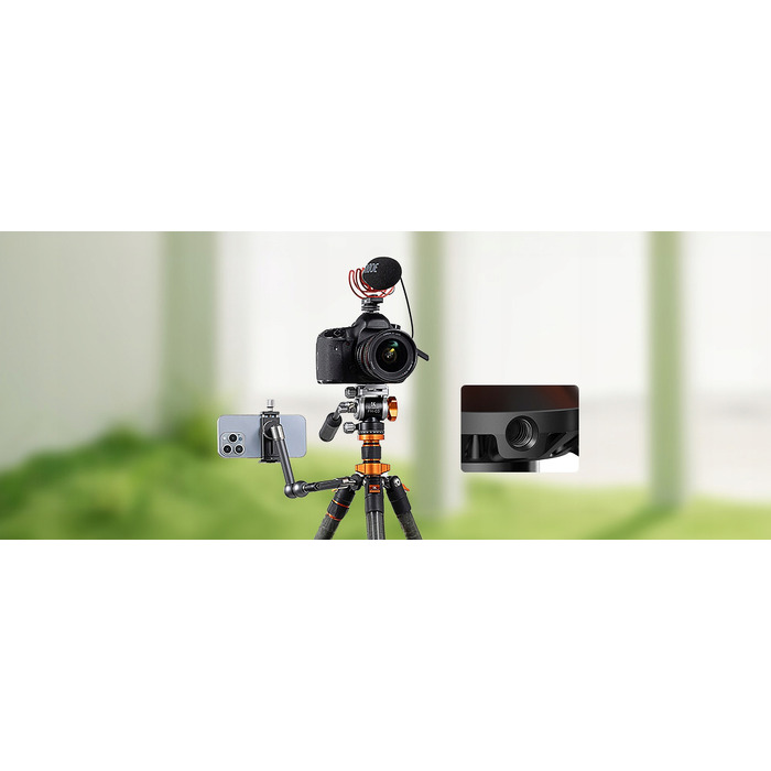 Відеоштатив K&F Concept K234A7 з гідравлічною головкою FH-03