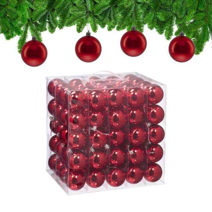 Relaxdays Set of 100 Christmas Baubles