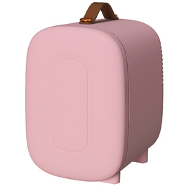 HOMCOM Mini Beauty Fridge, 4L Capacity, 8 x 10.4 x 11 inches, Pink