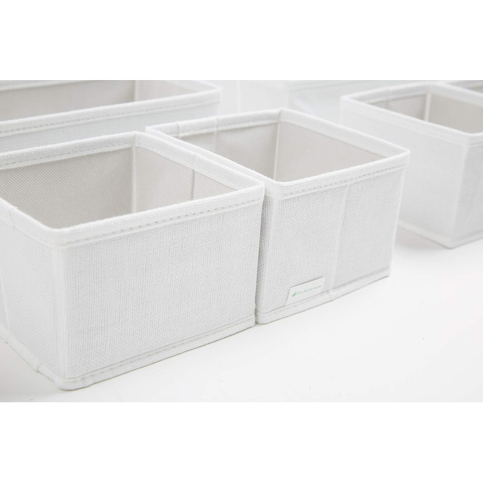 Large Drawer Organization System 12-Piece Set White Boxes Storage Organizer Drawer Cabinet Organizer Storage Box Closet Organizer