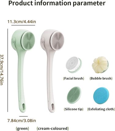 Electric bath brush, multi-brush head, cleaning tool, multifunctional, handheld, household, rechargeable bath brush, toiletries