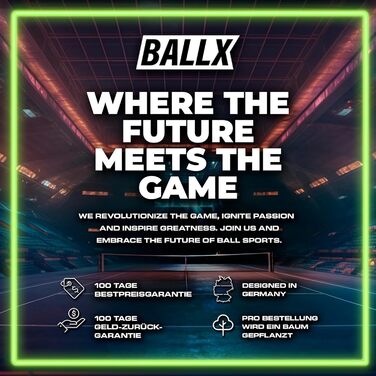 BallX Pro Carbon Table Tennis Paddle - 7-ply Blade - 2.0mm Sponge Cushion - Two different 5-Star Rubber Surfaces (Black & Green) - Includes Paddle Bag - AeroSpin 6000 Carbon