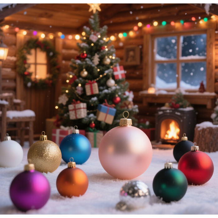 Relaxdays Set of 50 Christmas Baubles