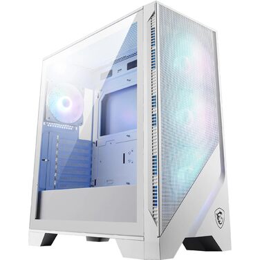 Корпус ПК MSI MAG Forge 320R Airflow White - Mid-Tower, ATX, підтримка RTX 40 GPU, ARGB вентилятори, магнітні фільтри, загартоване скло