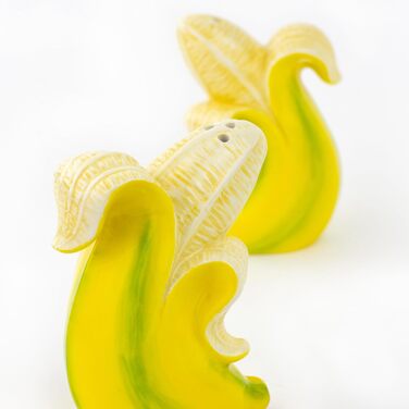 Banana Romance Salt & Pepper Shakers, Salt and Pepper Shaker Set in Banana Shape, 2 Pieces
