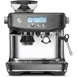 Sage - The Barista Pro - Coffee Machine with Manual Milk Frother - Black Stainless Steel Single
