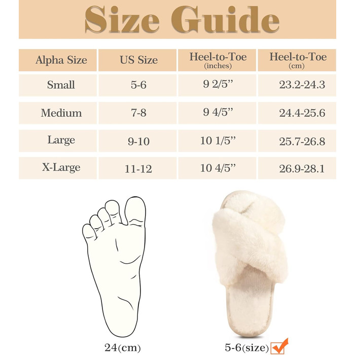 Тапочки жіночі Ankis з плюшу, теплі зимові, з перехресними ремінцями, з піною з пам'яті, відкриті пальці, жіночі пухнасті тапочки для дому та вулиці (білий, чорний, сірий, рожевий, верблюжий) 36/37 EU Білий