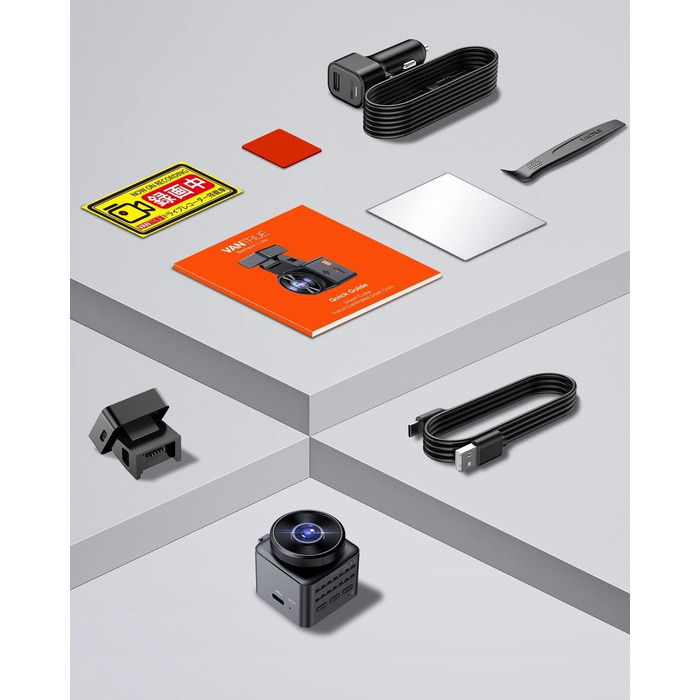 VANTRUE E1 Lite Mini Dashcam: відеореєстратор для авто з WiFi, 1080P HDR, 30fps, GPS, G-Sensor, нічне бачення, паркувальний режим, 160°