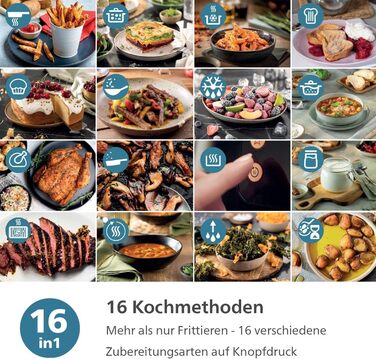 Philips Airfryer 3000 Series 4.2L, Viewing Window, 16-in-1 Airfryer, RapidAir Plus Technology, Less Fat, HomeID Recipe App, Effortless Cleaning (NA320/00)