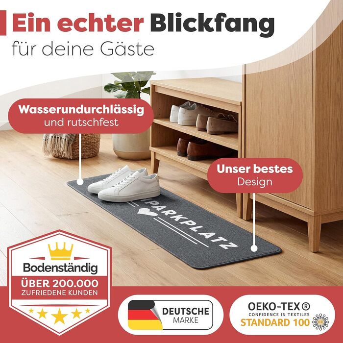 Килимок для дому 40x60 см, стійкий до прання - ідеальний розмір для вхідних дверей. Килимок для дому, килимок з написом 