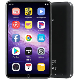 MP3 плеєр 80GB Bluetooth WiFi з Spotify, Hi-Fi Lossless, FM-радіо, E-Book (чорний)