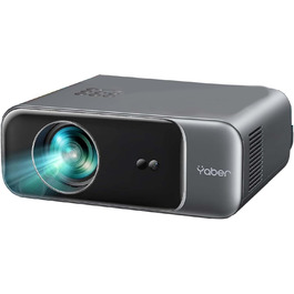 YABER Проектор для домашнього кінотеатру, 1080P Full HD, підтримка 4K, автофокус, корекція Keystone, WiFi 6, Bluetooth, портативний, для смартфона/Fire TV Stick/PS5