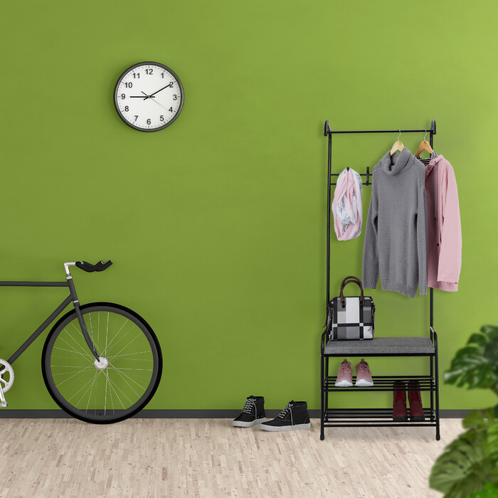 Relaxdays Wardrobe with Shoe Rack & Bench