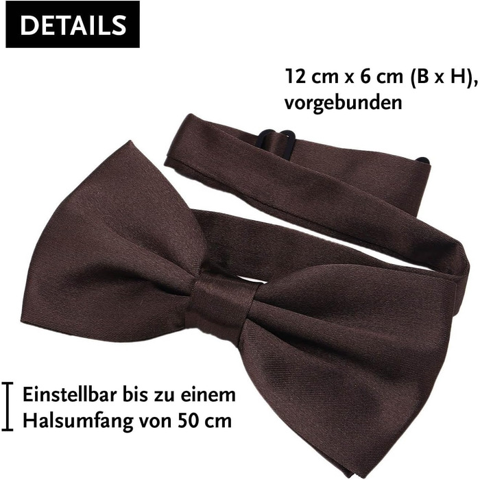 Підтяжки чоловічі DonDon Y-подібні, 3,5 см, еластичні, регульовані, комплект з 2 шт. + метелик 12x6 см, коричневі