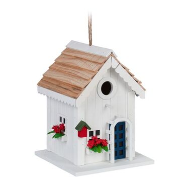 Relaxdays Decorative Birdhouse in Country House Style