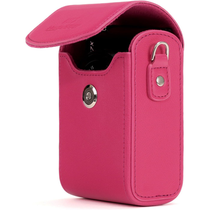 Чохол для фотоапарата MegaGear Panasonic Lumix DC-ZS70/LX10/ZS60/ZS100/LX15/TZ95/TZ90/TZ80/TZ100 шкіряний рожевий