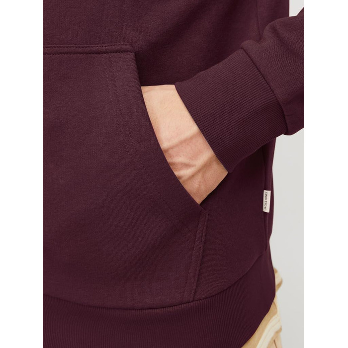 Куртка Jack & Jones Plus Size з капюшоном, великі розміри 6XL, однотонна (M, Port Royale)