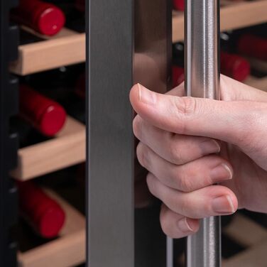 Cecotec Bolero Grandsommelier 34 Bottle Wine Refrigerator - Stainless Steel Compressor Cooler with Adjustable Temperature (5-18°C), Touch Control, LED Interior Lighting